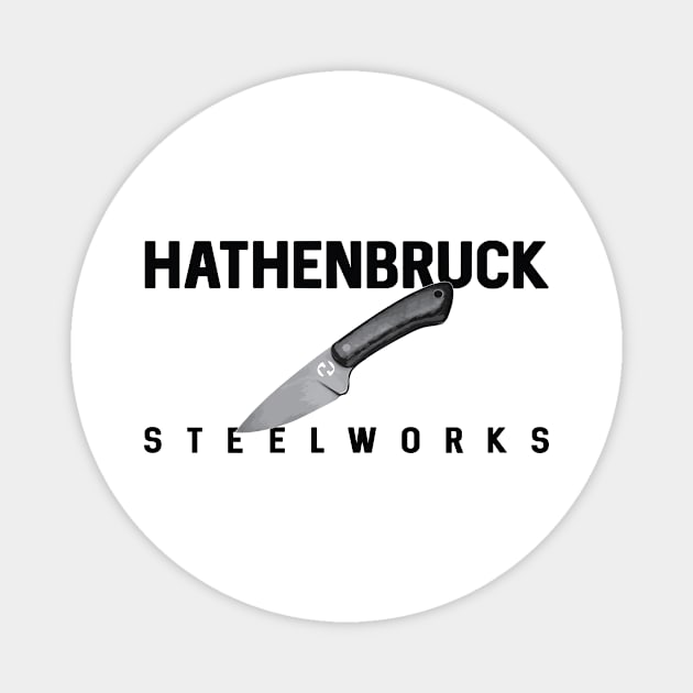 Hathenbruck Steelworks Lil' Feller Knife in Black Text Magnet by Hathenbruck Steelworks